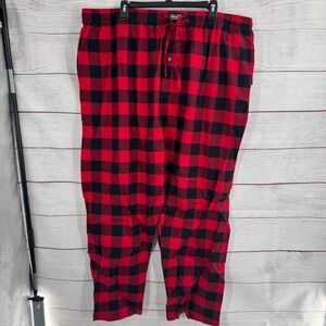 Polo Ralph Lauren Pajama Pants Red Black‎ Plaid Sleepwear Loungewear 2XL NEW